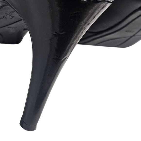 Marc Fisher Women’s Black Leather Heels 8.5M | Quiet Luxury | Coquette | Minimal - Picture 15 of 15